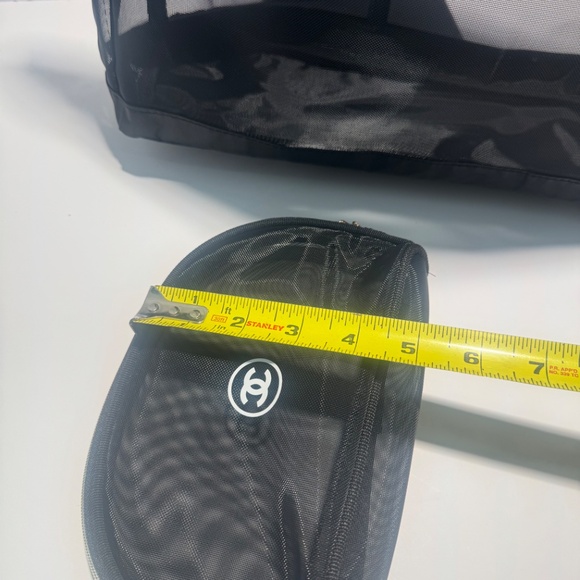 Chanel Mesh Shopping Tote/shoulder bag & mesh makeup pouch~NWOT - Picture 7 of 9